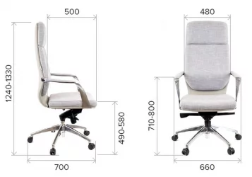 Кресло для руководителя Еверпроф Парис Экокожа Черный / Everprof Paris