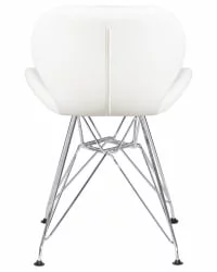 Металлический стул DOBRIN BUTTERFLY CHROME Белый