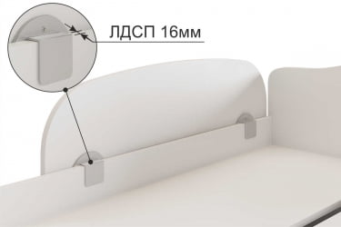 Бортик для деткой кровати XYZ-123 белый