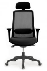 Кресло Ворк W-218C БЛАCК Черный / Work BLACK