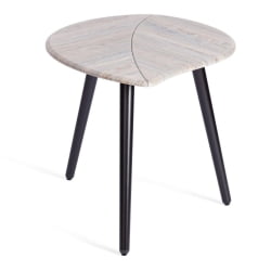 Журнальный стол РИММИНИ мдф, 77х78х50,4 см, скания темный/черный / RIMMINI