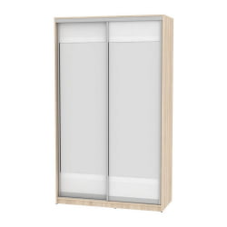 Шкаф-купе B-220х135х60-3(ДСС-Белый-D10D10)