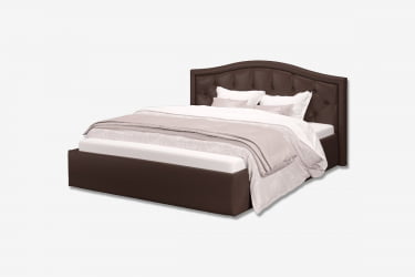 Кровать Стелла, 1200*2000 мм, искусственная кожа Лесмо бровн, коричневый / brown,