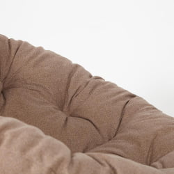 Кресло PAPASAN ECO/ПАПАСАН ЭКО P115-1/SP STD /c подушкой, ремешками/ Natural (натуральный), экошерсть Коричневый, 1811-5