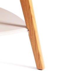 Журнальный стол РИО мдф, 65х65х50 см, крем/дуб светлый / RIO