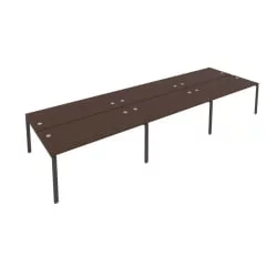 Рабочая станция на 6 раб.места Метал Сйстем Б.СМ-6.4 Венге/Антрацит / Metal System