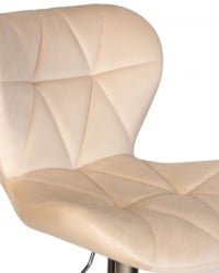 Стул барный ДОБРИН БАРНЙ (бежевый велюр (МДЖ9-10)) 2 шт / DOBRIN BARNY (MJ9-10))