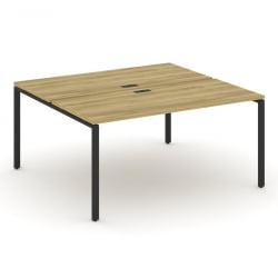 Рабочая станция двухсторонняя на 2 места CONCEPT CN.DRS-004 Дуб Винченцо Черный
