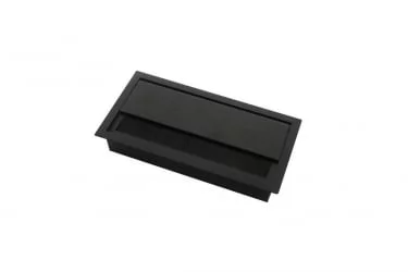 Лючок прямоугольный, металлический CBM33622104 Черный