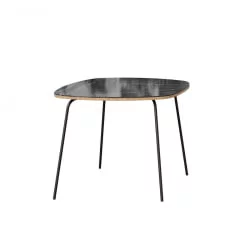 Стол журнальный Тип 2 высокий Камень Пьетра чёрный