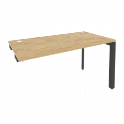 Стол-приставка на П-образном м/к к опорным элементам ОНИКС О.МП-СПР-3.7 Тиквуд Светлый/Антрацит / ONIX O.MP-SPR-3.7