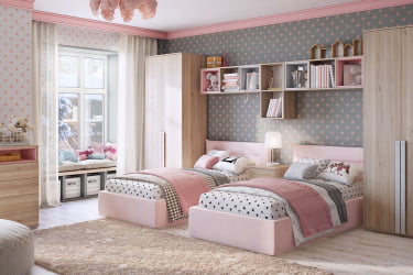 Полка в детскую 48 УЛ.48-М роуз / UL.48-M