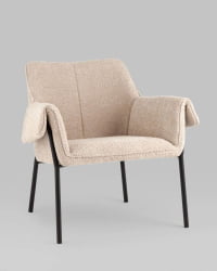 Кресло лаунж Бесс альпака Бежевый