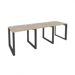 Рабочая станция на О-образном м/к ОНИКС О.МО-РС-3.0.7 Дуб Аттик/Антрацит / ONIX O.MO-RS-3.0.7