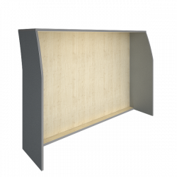 Стойка прямая 1600 Рива А.РС-4 Клен/Металлик / Riva