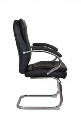 Кресло для посетителя Riva 9024-4 Черный