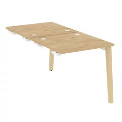 Стол-приставка двойной к опорным элементам ОНИКС ВООД ОВ.Д.СПР-0.8 Тиквуд Светлый/Светлый / ONIX WOOD OW.D.SPR-0.8
