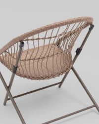 Комплект складной мебели для сада Солей коричневый / Soley