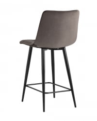 Стул полубарный Джанго 60 см велюр Пепельно-серый