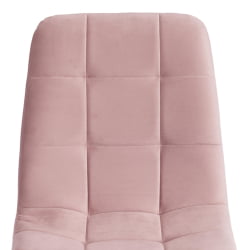 Металлический стул CHILLY MAX Велюр/металл , 45 х 54 х 90 см , пыльно-розовый/белый