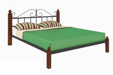 Кровать Диана Лукс 1400х2000 Желтая / Lux