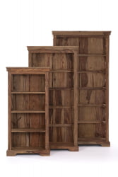 Шкафы для книг ( набор 3 шт.) Бомбей - 0761A палисандр, 116х57х30/145х73х36/175х89х44см, Natural tinted (натуральный тонированный)