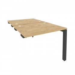 Стол-приставка двойной на П-образном м/к к опорным элем. ONIX O.MP-D.SPR-1.8 Тиквуд Светлый/Антрацит