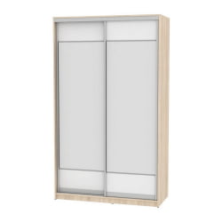 Шкаф-купе B-220х135х60-2(ДСС-Белый-D8D8)