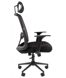 Кресло руководителя CХАИРМАН 535 Черный пластик (БЛАCК) Черный / CHAIRMAN (BLACK)