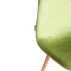 Стул для кухни BREEZE (mod. JSC-58) Велюр/металл , 44 х 53 х 86 см, Green (зеленый) HLR54 / натуральный