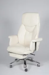 Кресло офисное Парламент H-2021-70-5 ivory leather Слоновая кость