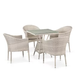 Комплект плетеной мебели T706/Y350-W85 Latte 4Pcs Комплект плетеной мебели T706/Y350-W85 Latte 4Pcs