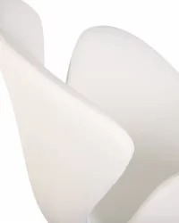 Кресло дизайнерское DOBRIN SWAN Белый кожзам P23