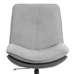 Кресло Космо велюр/букле/экокожа, ВТ шапе силвер/графит / Cosmo VT shape silver/графит