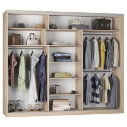 Шкаф-купе Б-230х270х60-3(ДВ-Д9Д9Д9) / B-230х270х60-3(ДВ-D9D9D9)