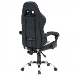 Кресло компьютерное CROMEX (КРОМЕКС) Quantum GM-155 RGB экокожа черное/красное/серое