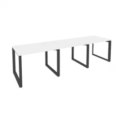 Рабочая станция на О-образном м/к ОНИКС О.МО-РС-3.1.8 Белый Бриллиант/Антрацит / ONIX O.MO-RS-3.1.8