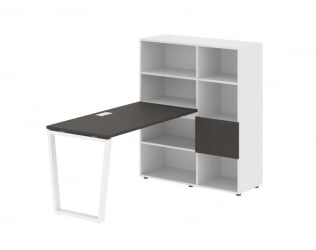 Рабочая станция ЕДИС ЕВРСТ 1113 Мокко Белый Белый / EDIS EVRST