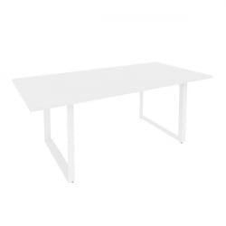 Стол переговорный на О-образном м/к ОНИКС О.МО-ПРГ-19 Белый Бриллиант / ONIX O.MO-PRG-19