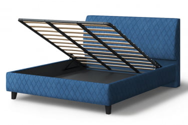 Кровать Хилтон, 2000 кс 1400 мм, синий / x