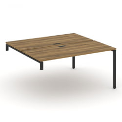 Двойной стол-надставка на опорную тумбу CОНCЕПТ CН.ДСН-004 Сандал Янтарный Антрацит / CONCEPT CN.DSN-004