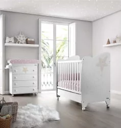 Детская кровать 120 60 Micuna Estela White/Grey