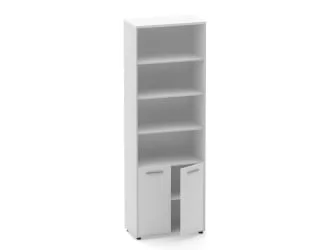 Шкаф 5 широкий верх открытый, низ закрытый Дека 10.23.111 Белый / Deka