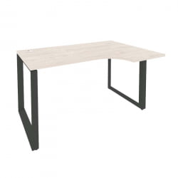 Стол эргономичный правый на О-образном м/к ОНИКС О.МО-СА-2Р Денвер Светлый/Антрацит / ONIX O.MO-SA-2R