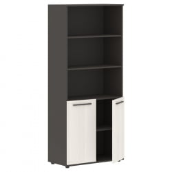 Шкаф с одним комплектом глухих малых дверей ЕДИС ЕХCС 85.5 Ясень Траун Мокко Мокко / EDIS EHCS