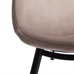 Стул для кухни BREEZE (mod. 4724) Велюр/металл , 44 х 53 х 87 см, Coffee (кофейный) HLR9 / черный