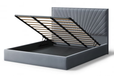 Кровать Леона, 2000*1200 мм, серый