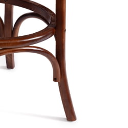 Круглый стол THONET (mod.T9152) дерево вяз, 80х75 см, Темный Орех (№5)