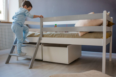 Лестница к кроватям 1600*800 RooRoom VK-101с Серая