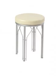 Табурет CТ 02 металлик,винилкожа Бежевый